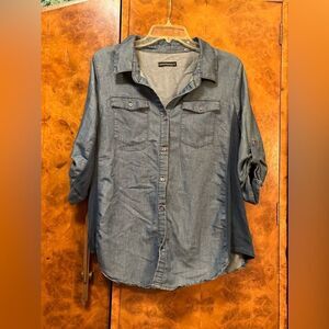 Maternity jean shirt